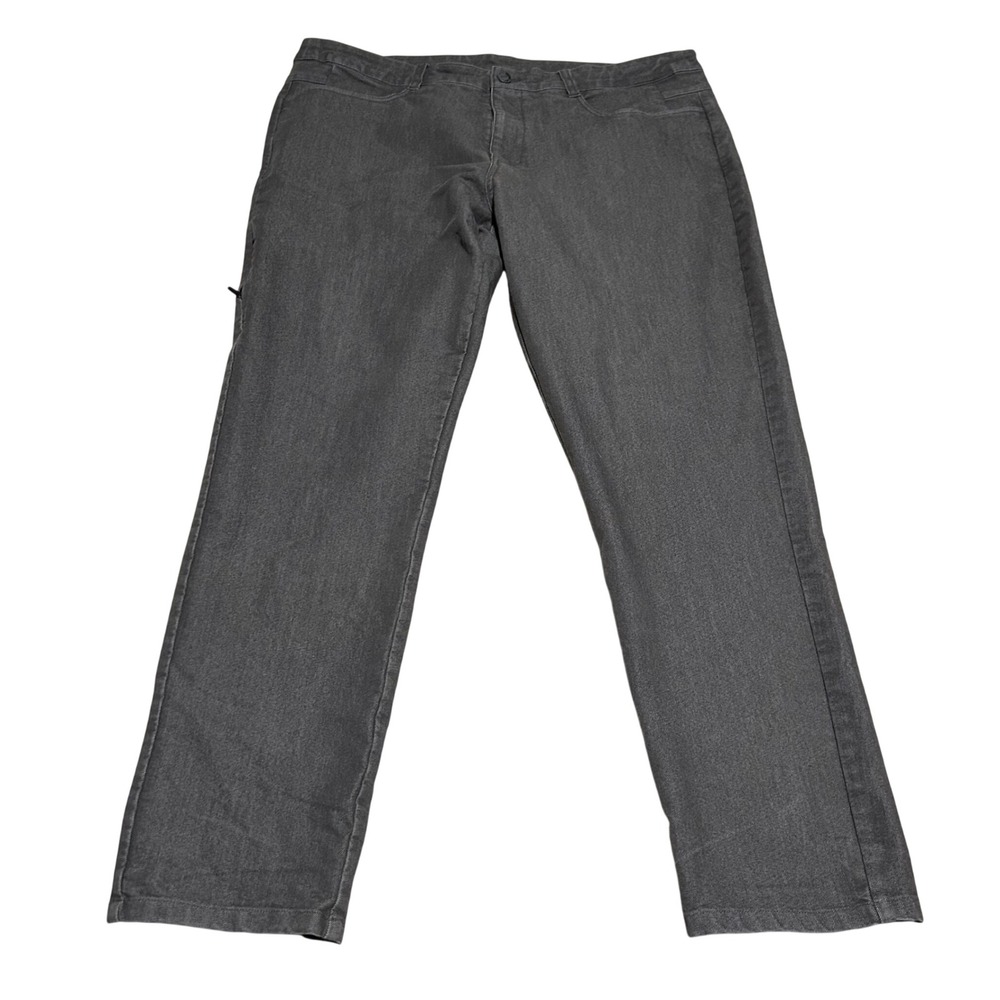 BYLT Everyday Pant 2.0 Mens 38 32 Grey Slim Fit Premium Basics Trousers